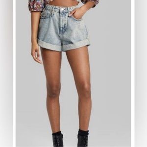 New Wild Fable Light Highest Rise Jean Shorts